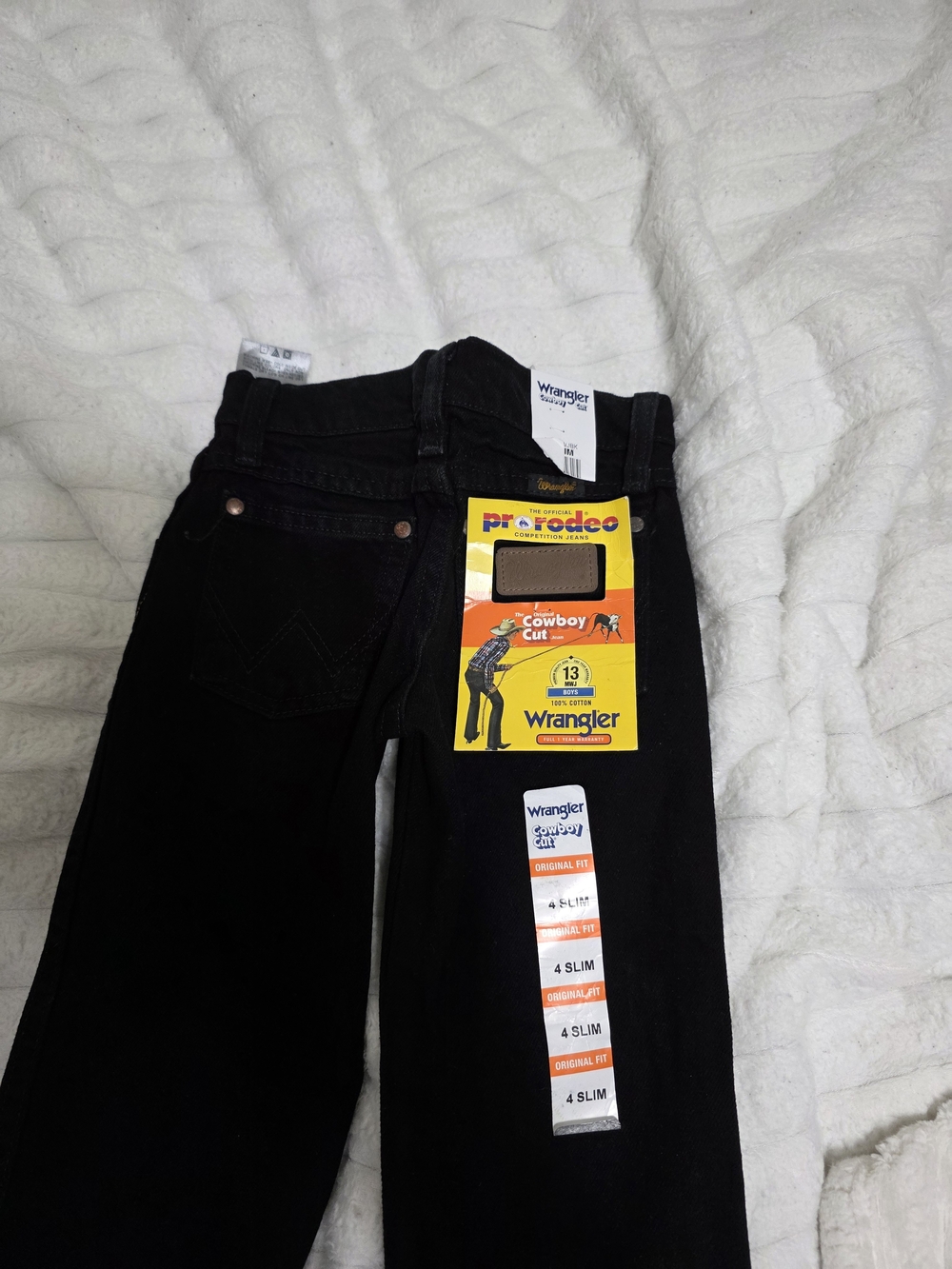 Toddler Wrangler Cowboy Cut Black Jeans - 4T Slim -NWT